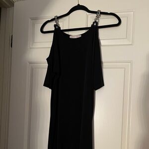 Michael Kors Black Cold Shoulder Dress S